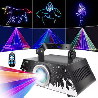 Elfeland RGB Animatie Projector Licht met Afstandsbediening DMX512 Beam Effect 10m Bereik 9 Vooraf ingestelde Patronen D