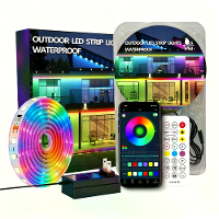Elfeland RGB LED Slimme Bandverlichting Waterdicht IP68 Bluetooth APP & Afstandsbediening Muziek Synchronisatie RGBIC Li