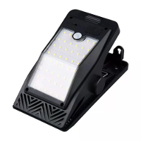 Elfeland Solar LED Clip Licht met 360° Verlichting,Aanpasbare Hoek & Bewegingssensor,3 Verlichtingsmodi,Waterdichte Buit