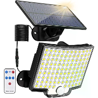 Elfeland Solar Light Buiten 106 LED Super Helder Bewegingssensor Solar Sterke Vermogen LED Tuin Wandlamp IP65 Waterdicht