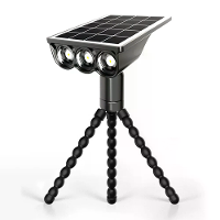 Elfeland Solar Octopus Spotlight Met 3 Flexibele Tentakels voor 360° Draaibare Kop IP44 Waterdicht voor Tuin Camping Dec
