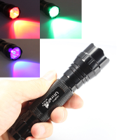 Elfeland Wf 501b Cree Xm L T6 Led Flashlight Red Green Uv Light