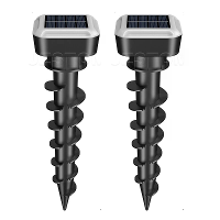 Elfeland Zonne energie Ultrasone Dierenafschrikker met RGB LED lampen, Zonne energie Ongedierte  en Rodentafschrikker, I