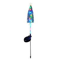 Elfeland Zonne energie Voedende Kerstboom Ster LED Licht Buiten Waterdicht Zonnegras Licht Tuin Landschap Kerstfeest Dec