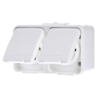 ELSO stopcontact 44444404 2f. 16 A horizontaal AquaTop rw Meerdere kleuren 1 stuk(s)