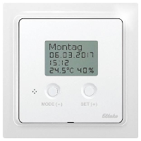 Eltako BUTH55ED/12V DC wg Busschakelklok thermohygrostaat Opbouw (op muur)