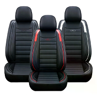 5 Seats Universele Auto Stoelhoezen Deluxe PU Lederen Stoelkussen Volledige Set Cover