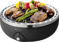 EMERIO BGP 115557 Grill Houtskool Grilloppervlak (diameter)=295 mm Zwart