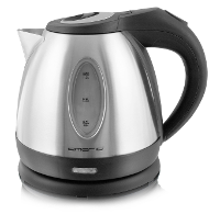 EMERIO WK 108079 Waterkoker Snoerloos Aantal/Volume: 1.2 L Zwart, RVS