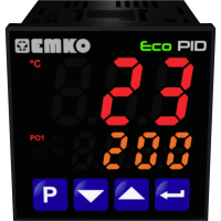 Emko ecoPID.4.5.1R.S.485 Temperatuurregelaar Pt100, J, K, R, S, T, L  199 tot +999 °C Relais 5 A, SSR (l x b x h) 90 x 48 x 48 mm