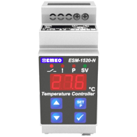 Emko ESM 1520 N.5.11.0.2/01.00/2.0.0.0 Tweestanden  en PID regelaar Temperatuurregelaar Pt100  50 tot +400 °C Relais 5 A (l x b x h) 61.2 X 35 x 90 mm