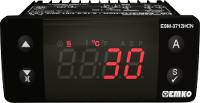 Emko ESM 3712 HCN.5.14.0.1/01.00/2.0.0.0 Tweestandenregelaar Temperatuurregelaar Pt1000  50 tot 400 °C Relais 16 A, Relais 5 A (l x b x h) 65 x 76 x 35 mm