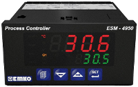 Emko ESM 4950 2 punt, P, PI, PD, PID Universele regelaar Pt100  200 tot +1700 °C Relais 5 A (l x b x h) 86.5 X 48 x 96 mm