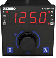 Emko ESM 9945 N.2.20.0.1/01.01/1.0.0.0 2 Punt, P, PI, PD, PID Temperatuurregelaar Pt100, J, K, R, S  200 tot 1700 °C Relais 7 A, Relais 5 A (l x b x h) 96 x 96