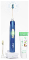 EmmiDent Metallic 66013 Elektrische tandenborstel Sonisch Wit, Blauw (metallic)