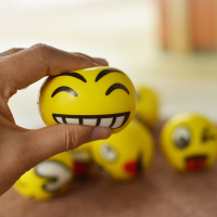 Emoji Smiley Face Anti Stress Relief Autism Mood Squeeze Ball Reliever Toy