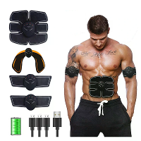 EMS Slimme Buikspierstimulator 6 Modi EMS Training Arm Heup Oefengordel voor Thuis Gym Kantoor Fitness