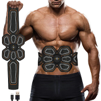 EMS Spierstimulator Buikvorming Riem Spieroefeninstrument Buikspierpleister Fitnessapparatuur voor Mannen en Vrouwen Bui