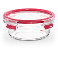Emsa Clip & Close Glazen vershoudbakje, 0,6 L