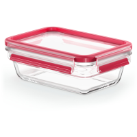Emsa Clip & Close Glazen vershoudbakje, 0,7 L