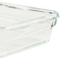 Emsa Clip & Close Glazen vershoudbakje, 0,8 L