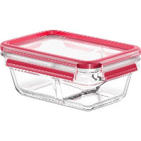 Emsa Clip & Close Glazen vershoudbakje, 0,8 L doos