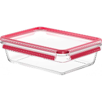 Emsa Clip & Close Glazen vershoudbakje, 2,0 L doos