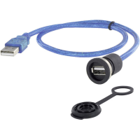Encitech 1310 1002 02 USB 2.0 Type A Chassisbus, inbouw M16 1 stuk(s)