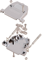 Encitech CCOV09SCLMP 2360 0105 11 D sub behuizing Aantal polen: 9 Kunststof 180 ° Metallic 1 stuk(s)