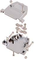 Encitech CCOV50SCMP 2360 0105 05 D sub behuizing Aantal polen: 50 Kunststof 180 ° Metallic 1 stuk(s)