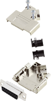 Encitech D45PK M 15 DBS K 6355 0009 12 D sub female connectorset 45 ° Aantal polen: 15 Soldeerkelk 1 set(s)