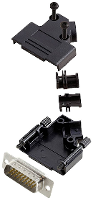 Encitech D45PK P 15 HDP26 W K 6355 8055 02 D sub male connectorset 45 ° Aantal polen: 26 Soldeerkelk 1 stuk(s)
