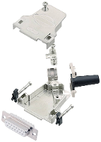 Encitech D45ZF15 DMS W K 6355 8047 12 D sub female connectorset 45 ° Aantal polen: 15 Soldeerkelk 1 stuk(s)