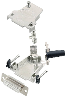 Encitech D45ZF15 HDS26 W K 6355 8064 12 D sub female connectorset 45 ° Aantal polen: 26 Soldeerkelk 1 stuk(s)