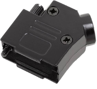 Encitech D45ZK09 BK K 6560 0116 11 D sub behuizing Aantal polen: 9 Volledig metaal 45 ° Zwart 1 stuk(s)