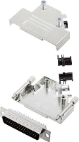 Encitech D45ZK25 HDP44 K 6355 0013 03 D sub male connectorset 45 ° Aantal polen: 44 Soldeerkelk 1 set(s)