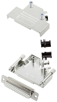 Encitech D45ZK25 HDS44 W K 6355 8013 13 D sub female connectorset 45 ° Aantal polen: 44 Soldeerkelk 1 stuk(s)