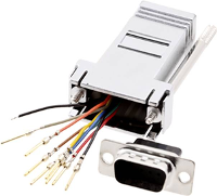 Encitech DA25 SMJ8 M K RC D sub adapter D sub bus 25 polig   RJ45 bus 8p8c 1 stuk(s)