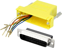 Encitech DA9 PMJ8 K Y RC D sub adapter D sub stekker 9 polig   RJ45 bus 8p8c 1 stuk(s)