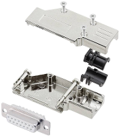 Encitech DCMR15 FK DBS W K 6355 8065 12 D sub female connectorset 90 ° Aantal polen: 15 Soldeerkelk 1 stuk(s)