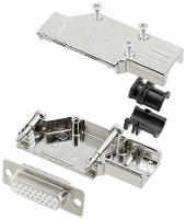 Encitech DCMR15 FK HDS26 W K 6355 8066 12 D sub female connectorset 90 ° Aantal polen: 26 Soldeerkelk 1 stuk(s)