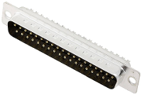 Encitech DM37 SP 2101 0200 04 D sub male connector 180 ° Aantal polen: 37 Soldeerkelk 1 stuk(s) Tray