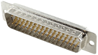 Encitech DM50 SP W 2108 0200 05 D sub male connector 180 ° Aantal polen: 50 Soldeerkelk 1 stuk(s) Tray