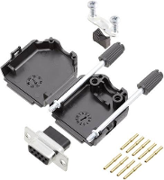 Encitech DPPK09 BK DBCS K 6355 0078 11 D sub female connectorset 180 ° Aantal polen: 9 Crimpen 1 stuk(s)