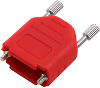 Encitech DPPK09 FMR K 6353 0143 01 D sub behuizing Aantal polen: 9 Polyamide 180 ° Rood 1 stuk(s)