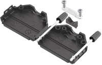 Encitech DPPK09 G K 6353 0106 01 D sub behuizing Aantal polen: 9 Polyamide 180 ° Groen 1 stuk(s)