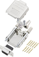 Encitech DPPK09 M DBCS K 6355 0052 11 D sub female connectorset 180 ° Aantal polen: 9 Crimpen 1 stuk(s)
