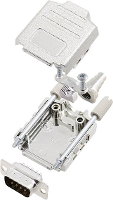 Encitech DPPK09 M DBP K 6355 0004 01 D sub male connectorset 180 ° Aantal polen: 9 Soldeerkelk 1 set(s)