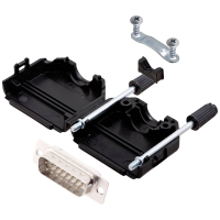 Encitech DPPK15 BK DBP W K 6355 8001 02 D sub male connectorset 180 ° Aantal polen: 15 Soldeerkelk 1 stuk(s)