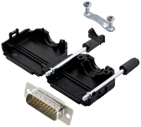 Encitech DPPK15 BK HDP26 W K 6355 8011 02 D sub male connectorset 180 ° Aantal polen: 26 Soldeerkelk 1 stuk(s)